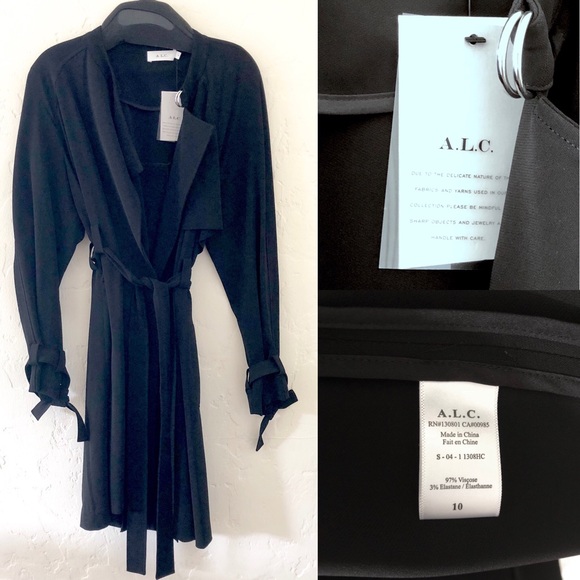 ✨HP!✨NWT Maternity-Friendly A.L.C. Trench Coat - Picture 8 of 8